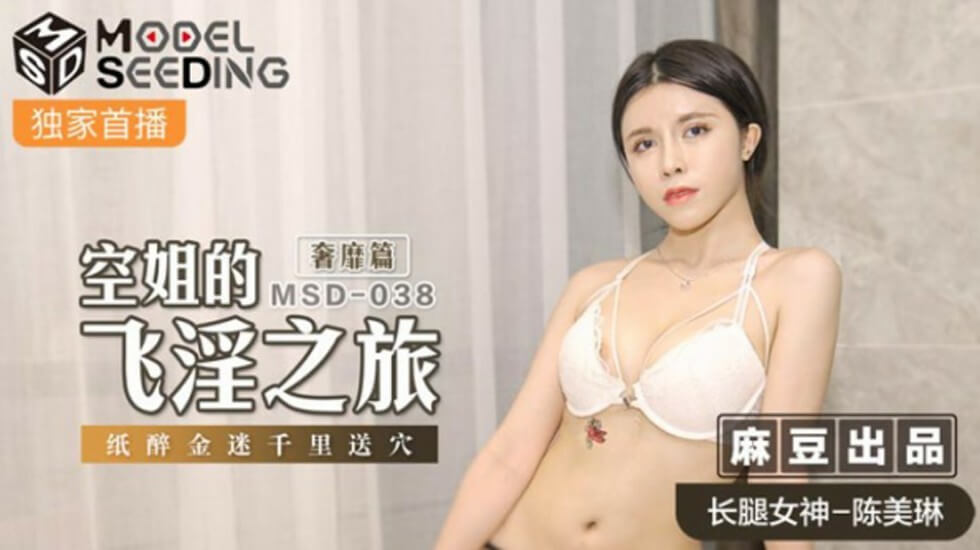 麻豆空姐陈美琳飞淫奢靡之旅：机舱震动高潮迭起，千里送穴任君品尝！