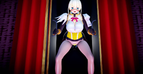 MMD虚拟女神降临 骚穴被猛操内射到高潮失禁