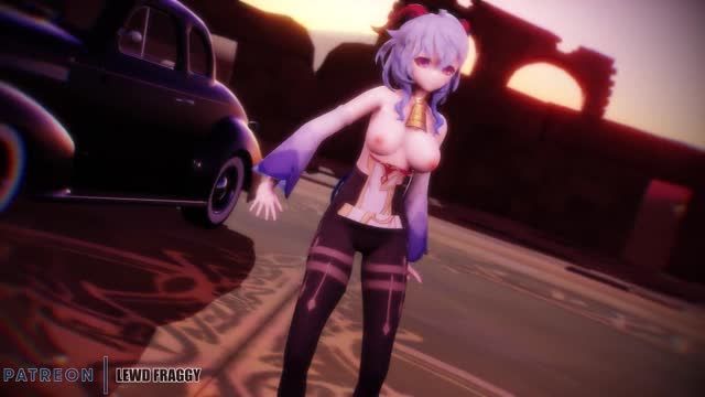 [Genshin] 甘雨骚浪摇臀舞，巨乳爆操肛交内射4K无码