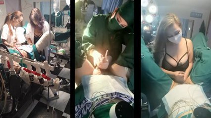 深圳长海男科爆乳美艳医师诊疗室调教 强制高潮 肛交开发 骑乘位实战中出亲自示范
